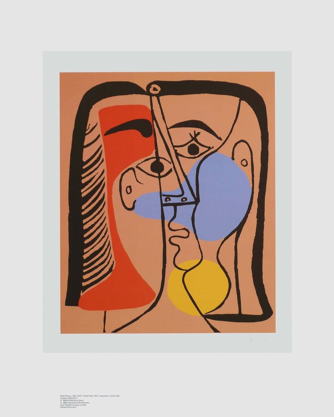 Wandbild Pablo Picasso Grosser Kopf Art Galerie