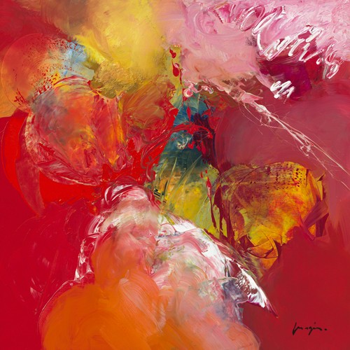 Pascal Magis, Variations abstraites XIX (Abstrakt, Abstrakte Malerei, pastos, gespachtelt, Modern, Business, Büro, Arztpraxis, Wohnzimmer, Wunschgröße, bunt)