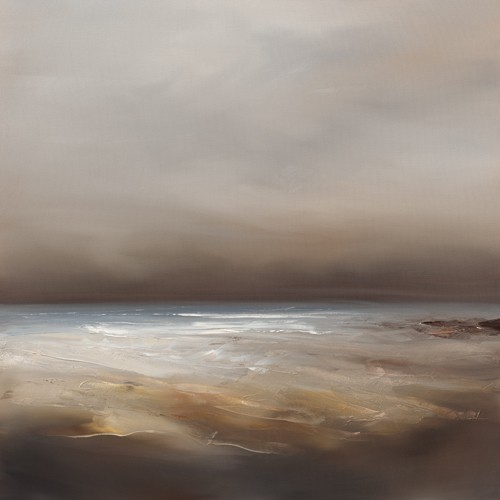 Paul Bennett, Revival II (Landschaft, Meer, Küste, Horizont, Dämmerung, diffus, verschwommen, Malerei, modern, Badezimmer, Treppenhaus, Wohnzimmer, Wunschgröße, bunt)