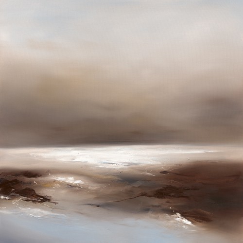 Paul Bennett, Revolution II (Landschaft, Meer, Küste, Horizont, Dämmerung, diffus, verschwommen, Malerei, modern, Badezimmer, Treppenhaus, Wohnzimmer, Wunschgröße, bunt)