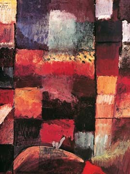 Paul Klee, Komposition (Wunchgröße, Malerei, Konstruktivismus,  geometrische Formen, Farbflächen, Klassische Moderne,  Wohnzimmer, Arztpraxis, Büro, Business, bunt)