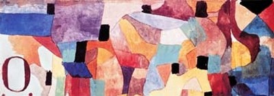 Paul Klee, O (Wunschgröße, Malerei, Konstruktivismus,  geometrische Formen, Farbflächen, Klassische Moderne,  Wohnzimmer, Arztpraxis, Büro, bunt)