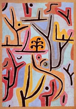 Paul Klee, Park bei Lu (Wunschgröße, Malerei, Abstrakte  Malerei, abstrakt, abstrakte Formen, Klassische Moderne,  Wohnzimmer, Arztpraxis, Büro, bunt)