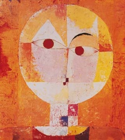 Paul Klee, Senecio (Wunschgröße, Malerei, Konstruktivismus, Gesicht, Kopf, geometrische Formen, Farbflächen, Klassische Moderne,  Wohnzimmer, Arztpraxis, Büro, Business, bunt)