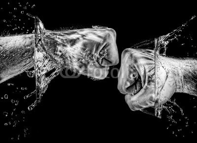 PETER LAKOMY, Splashing Fist (aktion, luft, wut, aufgebracht, boxen, tröpfchen, dynamisch, fight, faust, flüssig, force, wasser, hand, hart, flüssigkeit, männlich, mann, bewegung, movement, person, kräfte, bowle, ausflippen, platsch, spritzer, stärke, stark, oberfläch)