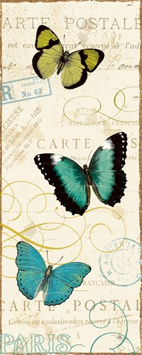 Pela Studio, Live to Love VIII (Wunschgröße, Grafik,  Postkarte, Kalligrafie, Schmetterling, Insekt, Ornamente, Treppenhaus, bunt)