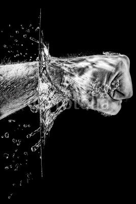 PETER LAKOMY, Splashing Fist (aktion, luft, wut, aufgebracht, boxen, tröpfchen, dynamisch, fight, faust, flüssig, force, wasser, hand, hart, flüssigkeit, männlich, mann, bewegung, movement, person, kräfte, bowle, ausflippen, platsch, spritzer, stärke, stark, oberfläch)