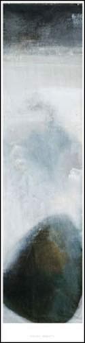 Pierre DEBATTY, Les Quatres Saisons 1/4, 2005 (Abstrakt, Abstrakte Malerei, abstrakte Moderne, Vertikale, Stein, Vier Jahreszeiten, Wohnzimmer, Büro, Business, grau)