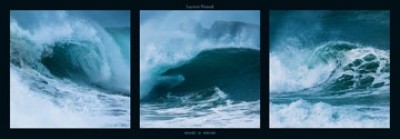 Laurent Pinsard, Waves in motion (Landschaftsfotografie, Fotografie, Photokunst, Meeresbrise, See, Meer, Wellen, Fotokunst, Triptychon)