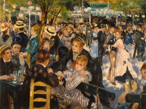Pierre-Auguste Renoir, Ball auf dem Montmarte (Wunschgröße, Drucke, Impressionismus, Soziale Einrichtung, Klassiker)