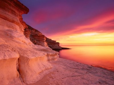 Popp-Hackner, Cabo de Gata (Photokunst, Fotografie, Landschaftsfotografie, Fotokunst, Küste, Klippen, Strand, Wohnzimmer, Schlafzimmer)