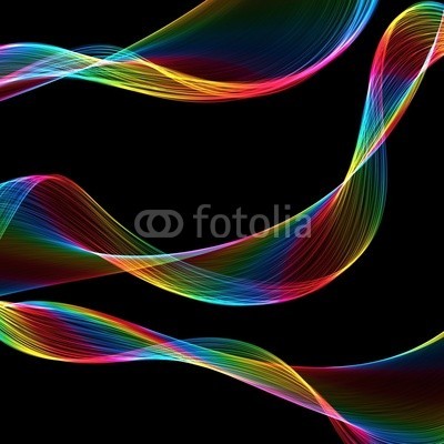 Prawny, Rainbow Ribbons (abstrakt, regenbogen, schleife, hintergrund, digitales, mustern, entwerfen, kunst, wirbel, blend, modern, effek)