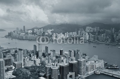 rabbit75_fot, Hong Kong aerial view (hong kong, hafen, architektur, tage, stadtlandschaft, antennen, skyscraper, urbano, panorama, skyline, asien, asiatisch, bellen, schöner, stadt, gebäude, china, chinese, downtown, berühmt, hafen, hong, kong, orientierungspunkt, landschaft, metropol)