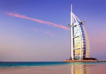Rainer Mirau, Dubai II (Burj al Arab, Hotel, Luxus, Architektur, Tourismus, Urlaub, Städte, Vereinigte Arabische Emirate, modern, Wunschgröße, Fotokunst, Wohnzimmer, bunt)