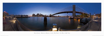 Randy Kosek, Brooklyn Bridge at dusk (Fotographie, Photokunst, Fotokunst, Städte&Gebäude, Architektur,Brrücke, Büro, Business)