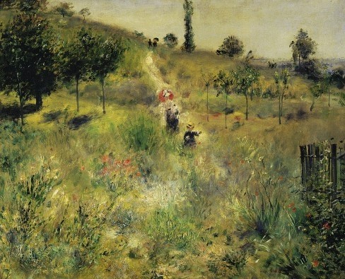 Pierre-Auguste Renoir, Ansteigender Weg im Grünen (Klassiker)