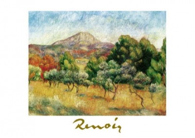 Pierre-Auguste Renoir, Il Mont Saint Victoire, 1889 (Drucke, Impressionismus, Soziale Einrichtung, Klassiker, Landschaften)