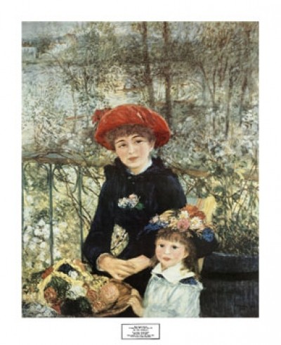 Pierre-Auguste Renoir, On the Terrace, 1881 (Drucke, Impressionismus, Soziale Einrichtung, Klassiker)