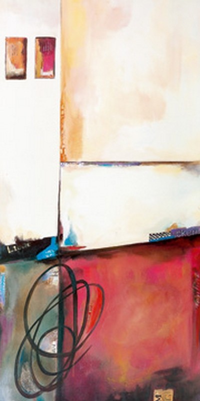 Regina Wiede, Symbiose I (Abstrakte Malerei, Abstrakt, modern, geometrische Muster, Ornamente, Wohnzimmer, Büro, Farbfelder, Linien, Wunschgröße)