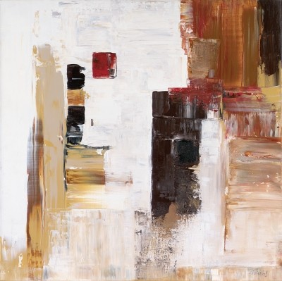 Riepshoff Cornelia, Inside (Malerei, abstrakt, Farbflächen, Farbfelder, zeitgenössisch, Kunst der Gegenwart & Moderne, Erdtöne)