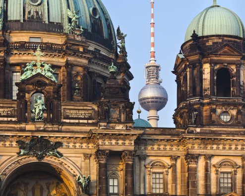 Rainer Mirau, Berlin 1 (Berlin, Fernsehturm, Hauptstadt, Metropole, Architektur, Städte, Fotografie, Wunschgröße, Wohnzimmer, bunt)