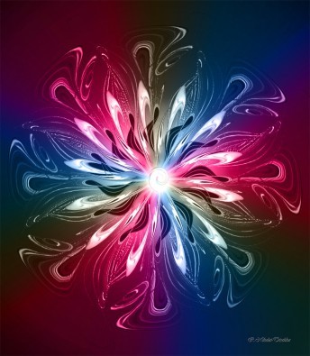 Rosemarie Nikolai-Trischka, Friedensharmonie (Licht, göttliches Licht, floral, filigran, Meditation, innere Mitte, Seelenfrieden, Wellness, Wohlbefinden, Vision, Inspiration, spirituell, religiös, Schlafzimmer, Wohnzimmer, Treppenhaus, Wunschgröße, bunt)