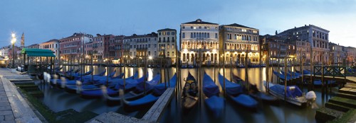 Rolf Fischer, Venedig Canal Grande (Wunschgröße, Fotokunst, Venetien, Venedig, Canal Grande, Palazzi, Abendszenen, Reflexionen, Architektur, Flur, Treppenhaus, Wohnzimmer, bunt)