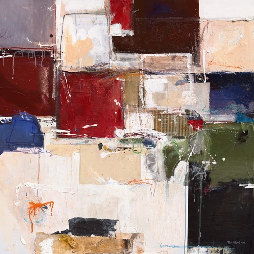 Ron van der Werf, Abstract Harmony VII (Abstrakt, Abstrakte Malerei, Farbfelder, geometrische Muster, Wohnzimmer, Büro, moderne, Wunschgröße, bunt)