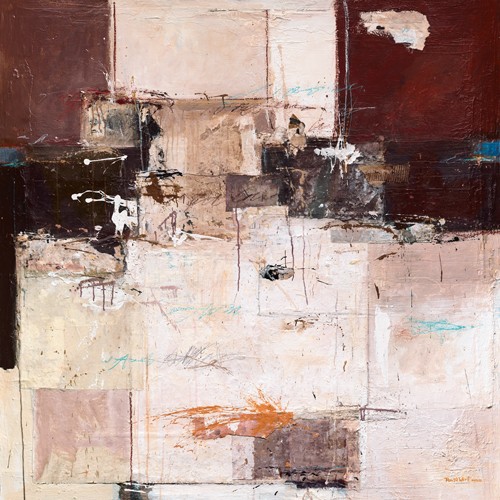 Ron van der Werf, Abstract Harmony X (Abstrakt, Abstrakte Malerei, Farbfelder, geometrische Muster, Wohnzimmer, Büro, moderne, Wunschgröße, bunt)