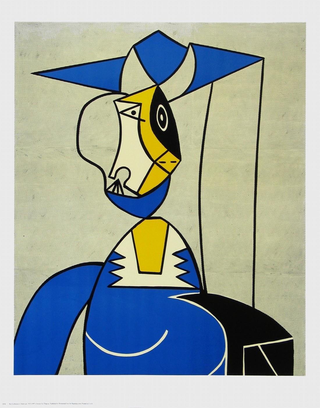Wandbild Roy Lichtenstein, Frau mit Hut | art galerie