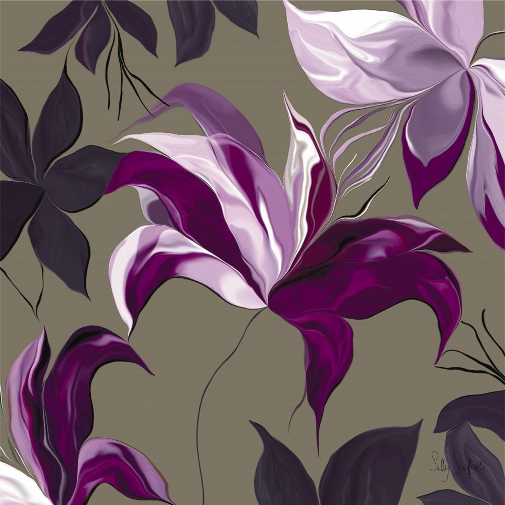 Sally Scaffardi, Lily Xxii (Blumen, Lilien, Floral, Blüten, Blütenblätter, Malerei, Treppenhaus, Wohnzimmer, Esszimmer, bunt)