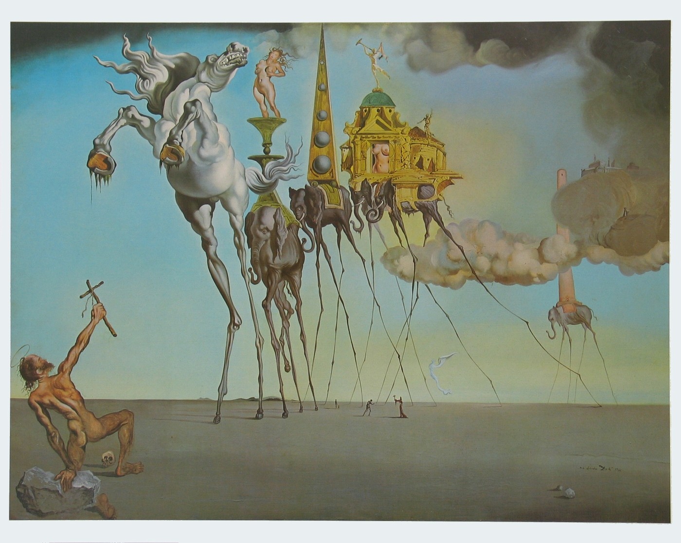 100 Meisterwerke 45 Versuchung Des Heiligen Antonius Von Salvador Dali Bilder Fur Die Blinden