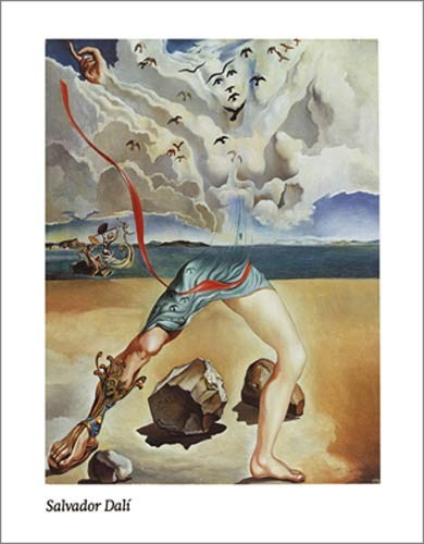 Salvador Dali, Sans titre, 1942 (Malerei, Surrealismus, Klassische Moderne, Fantasie, Wohnzimmer, Treppenhaus,  bunt)