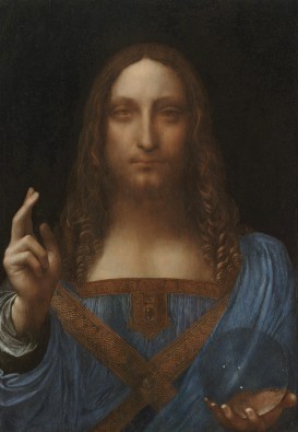 Leonardo Da Vinci, Salvator Mundi (Adam, Gott, Leben, Finger, Berührung, Sixtinische Kapelle, Renaissance, Klassiker, Fresko, Malerei, Wunschgröße, Schlafzimmer, bunt)