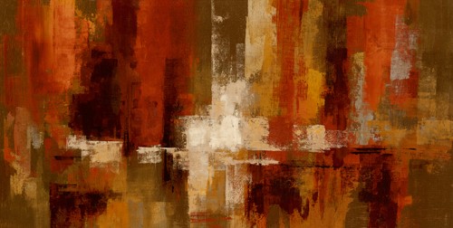 Silvia Vassileva, Castanets (modern, abstrakt, Wohnzimmer, Büro, rot, braun)