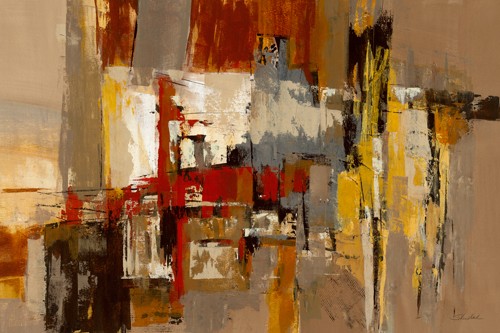 Silvia Vassileva, Melody for Guitar and Sax (Büro,Wohnzimmer,Flur,Klassische Abstrakt,Modern,Abstrakt,bunt)
