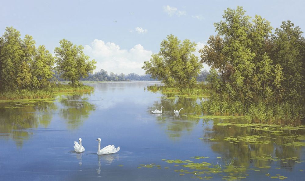 Slava, RIVER WITH SWANS I (NOSTALG.)