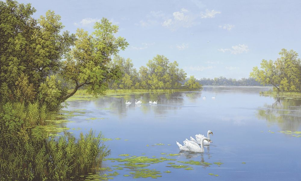 Slava, RIVER WITH SWANS II (NOSTALG.)