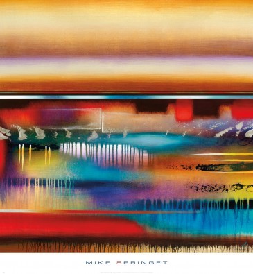 Mike Springet, Lightfast II (Zeitgenössische Abstrakte Malerei)