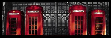 Stéphane Rey-Gorrez, London-Red Telephone Boxes (Photografie, Fotokunst, Städte und Gebäude, Architektur,rote Telefonzellen, Büro, Business)