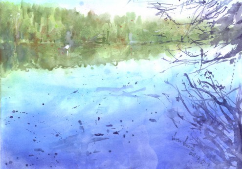 Sven Swora, Liepnitzsee 2 (Landschaften)