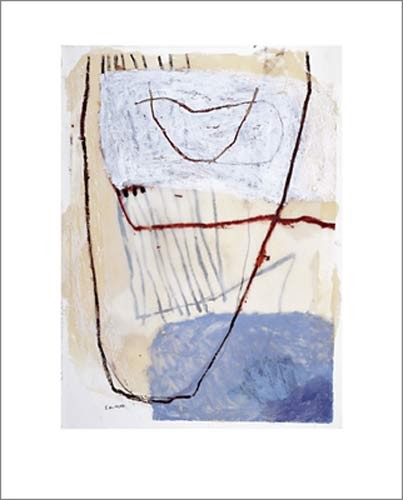 Sybille HASSINGER, Untitled, 1998 (Modern, Abstrakt,abstrakte Form, Linien, Striche, Streifen, Farbflächen)