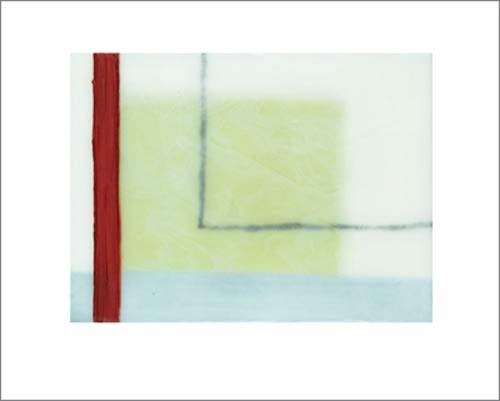 Sybille HASSINGER, Untitled, 2003 (Modern, Abstrakt,abstrakte Form, Linien, Striche, Streifen, Rechtecke, Farbflächen)