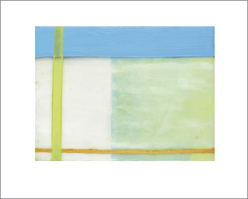 Sybille HASSINGER, Untitled, 2003 (Modern, Abstrakt,abstrakte Form, Linien, Striche, Streifen, Rechtecke, Farbflächen)