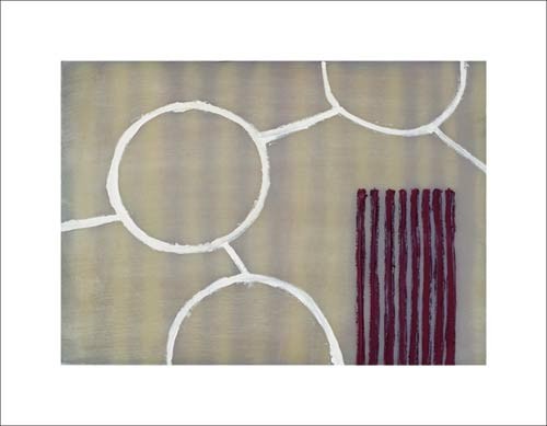 Sybille HASSINGER, Untitled, 2007 (Modern, Abstrakt,abstrakte Form, Linien, Striche, Streifen, Kreise,)
