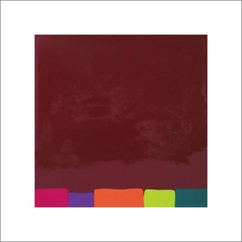 Thierry Montigny, Untitled II (purple), 2005 (Büttenpapier) (Abstrakt, abstrakte Malerei, Farbfläche, Büro, Wohnzimmer, Treppenhaus, rot,  bunt)