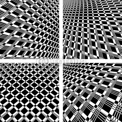 troyka, Abstract textured backgrounds in op art design. (abstrakt, hintergrund, illusion, linie, mustern, architektonisch, set, diagonale, dynamisch, effekt, modern, geometrisch, grafik, blickwinkel, schwarz, weiß, kunst, architektonisch, rhythmisch, kulisse, kontrast, kreativ, entwerfen, futuristisch, abbildun)