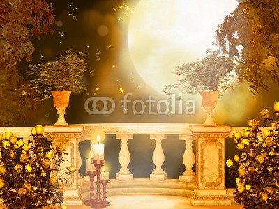 umnola, moonlight (hintergrund, goth, gothic, dunkel, lila, nebel, balkon, garten, fantasy, magie, mond, mondschein, wolken, geheimnisvoll, mysterium, blume, rose, wonder, wunderbar, kerze, sparkles, schöner, bunt, gras, nacht, paradise, himmel, entspannen, meditatio)
