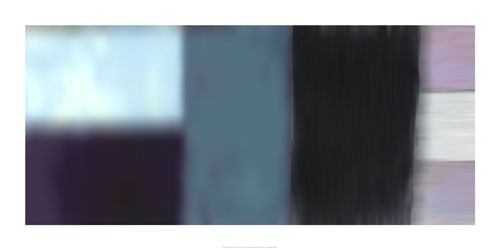 Valérie Francoise, Sans titre, 2009 (Büttenpapier) (Farbfeldmalerei, Farbfelder, modern, geometrische Formen, verschwommen, unscharf, abstrakt, abstrakte Malerei, Wohnzimmer, Büro, Business, violett/bunt)