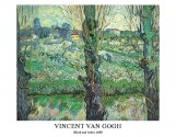 Vincent van Gogh, Blick auf Arles, 1889 (Klassische Moderne, Impressionismus, Malerei, Frankreich, Südfrankreich, Stadt, Landschaft, Bäume,  Häuser, Esszimmer, Wohnzimmer, Wintergarten, bunt)